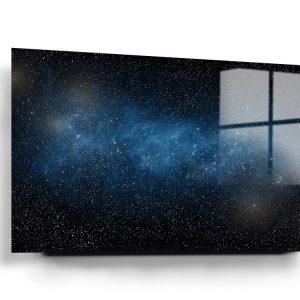 Starry Night Sky Glass Wall Art