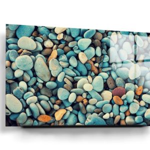 Pebbles Glass Wall Art