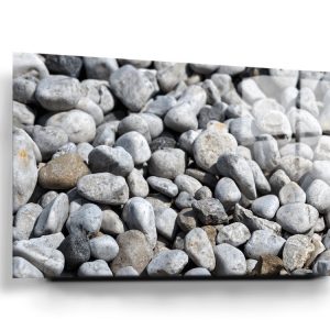 Pebble Stones Glass Wall Art
