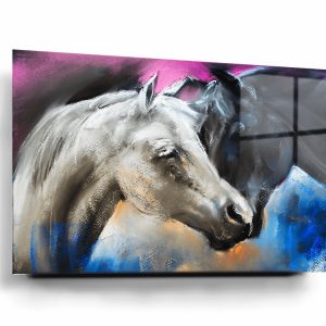 Horses Glass Wall Art