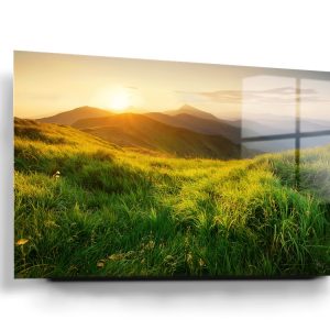 Mountains Landscapes Glass Wall Art