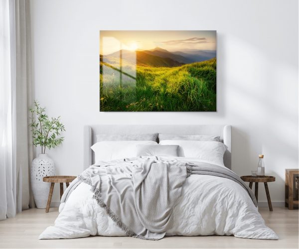Mountains Landscapes Glass Wall Art