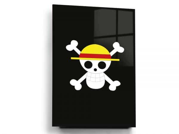Pirate with Straw Hat Glass Wall Art