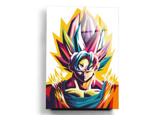 Goku Glass Wall Art