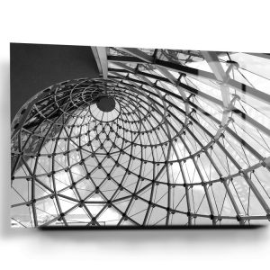 Rooftop Architecture Glass Wall Art