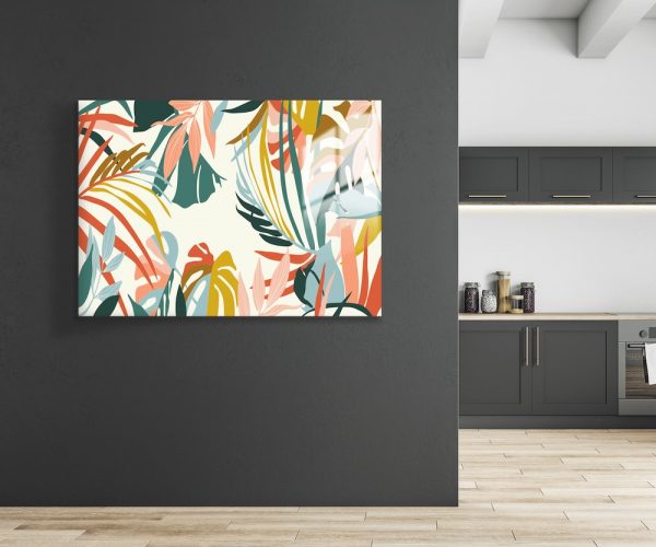 Abstract Nature Background Glass Wall Art