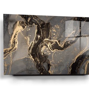 Abstract Fluid Art Painting Glass Wall Art