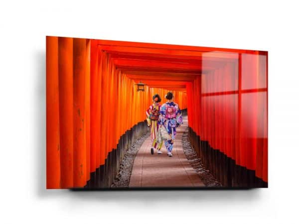Fushimi Inari Shrine perspective glass art